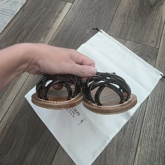 NWT Dôen K.Jacques Handmade Black Leather Sandals - Picture 10 of 16